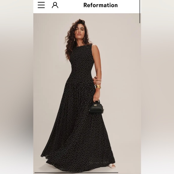 Reformation Camella Polka Dot Dress - Picture 1 of 4